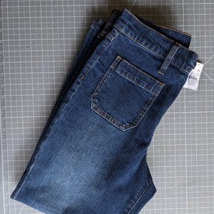 J. Crew High Rise Wide Leg Cropped Jeans Size 28